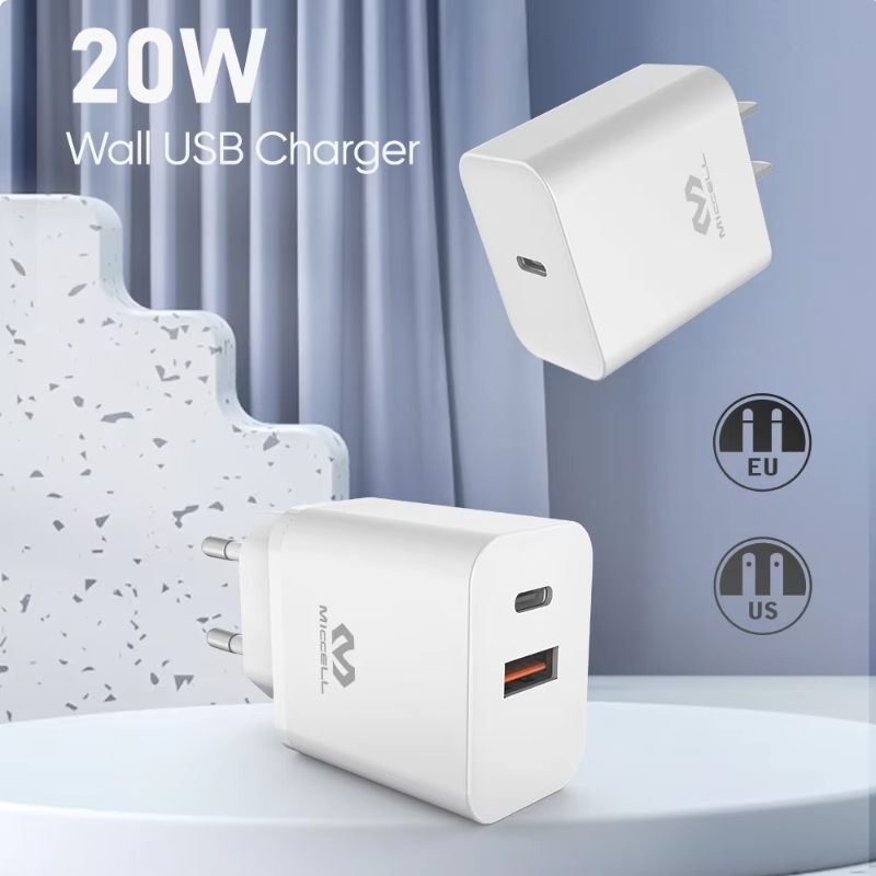 Phone charger pd 20w fast charging mobile phone usb wall charger wholesale universal pd 20w phone charger for iphone