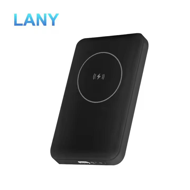 LANY 1260110-10000(mAh) High Quality Portable Magnetic Mini 5000mah Wireless Charger Power Bank Battery Pack Powerbank