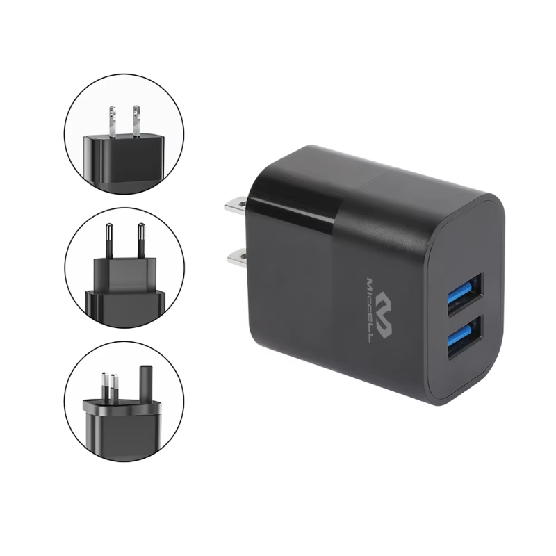 Portable phone travel wall charger for phone us au eu uk plugs 5V_2.1A Fast charging power adapter for iphone wall charger