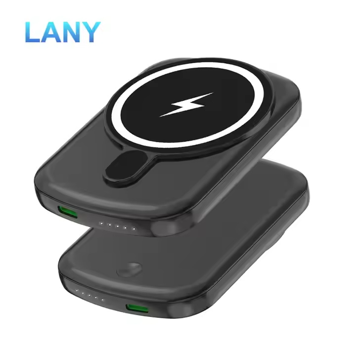 LANY Customize 10000mAh Magnetic Power Bank Wireless Charger Fast Charging for iPhone 12 13 14