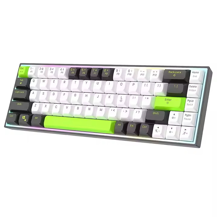 Rapid Trigger Gateron Magnetic Switch 8K Polling Rate Mechanical Keyboard PBT Keycap 68 Keys RGB Gaming Keyboard for Gamer PC