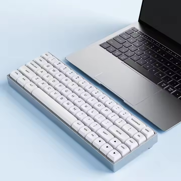 61 Keys Gateron Switch Luxury Aluminium Mechanical Keyboard PBT Keycaps RGB Backlight Wireless Gaming Mechanical Keyboard