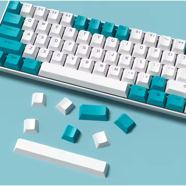 Factory Wholesale 61 Keys Rainbow Backlit 60% Mechanical Keyboard Blue Switch Teclado Gamer Wired Gaming Keyboards for Gamer PC