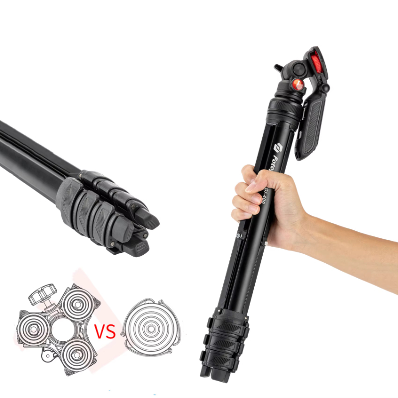 Professional Photography Accessories Video Camera Phone Tripod Portable Flexible Tripod Stand Aluminum Camera Tripod