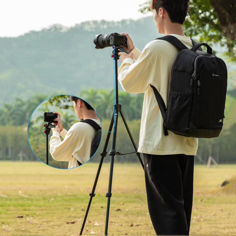 Tripod For Camera And Phone Lightweight Camera Adjustable Video Tripod Aluminum Alloy Flexible Mobile Phones Tripod Stand