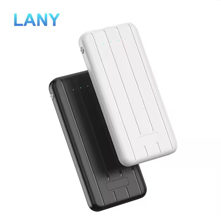 LANY 10000mah Power Bank with Built in Cables Phone Charger External Battery Pack Compatible with iPhone Android Smart Devices