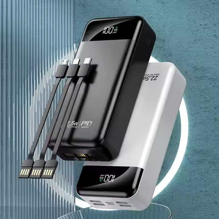 LANY 1260110-10000(mAh) Fast Charging Power Bank Portable Mobile Battery Charge 30000mAh Powerbanks