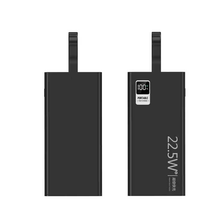 Built-in Cables Super Fast Charge 10000mAh Power Bank Ultra-Thin Portable Charging PD 22.5W Super Charge Power Bank