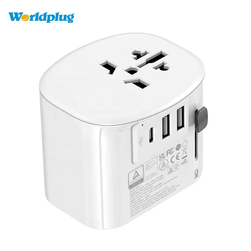 Worldplug Earth pin grounding travel adapor international world universal travel adapter with usb and type c