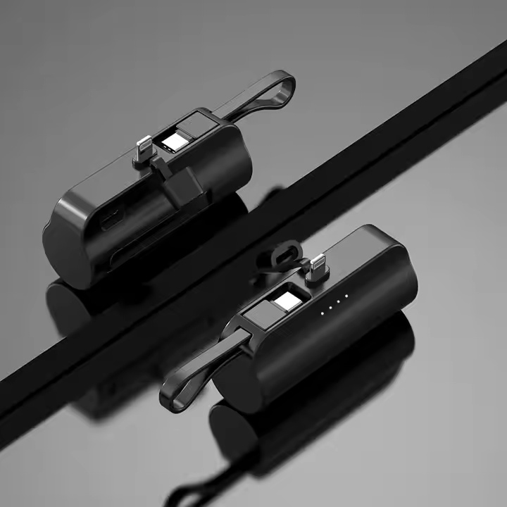 Promotion Mini Power bank Fast Charging With Phone Holder 5000Mah Portable Charger Small Capsule Power Bank