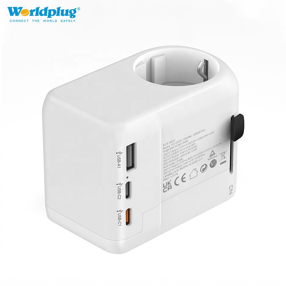 Worldplug PD 20W Wall Socket European to CN AUS Travel Plug Adaptor Europe Wall Charger