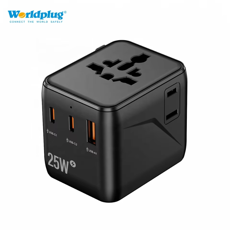 Worldplug PD 65W Fast Wall Charger Electrical Plug Adaptor Worldwide Universal Travel Charger Adapter