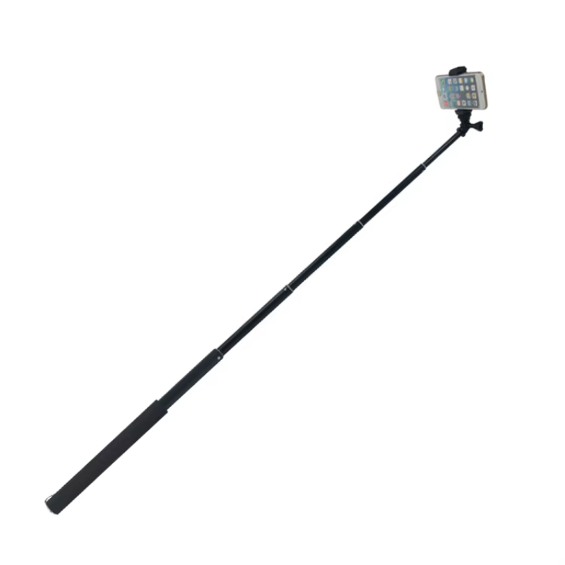 Multifunctional Factory Price Telescopic Pole Aluminium Handheld Collapsible 2 meter Monopod Selfie Stick for Camera