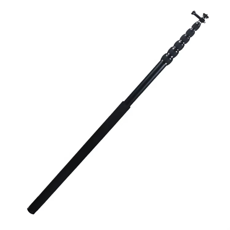Professional vlog photograph flexible metal aluminium pole long 5m extension monopod selfie stick with adapter