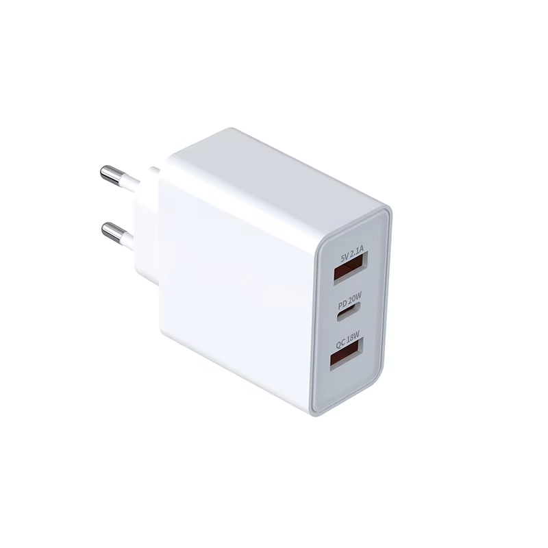 30W EU plug 2USB + C wall charger with CB_CE_ETL_FCC Suitable for iPhone,Tablet, Home Monitor