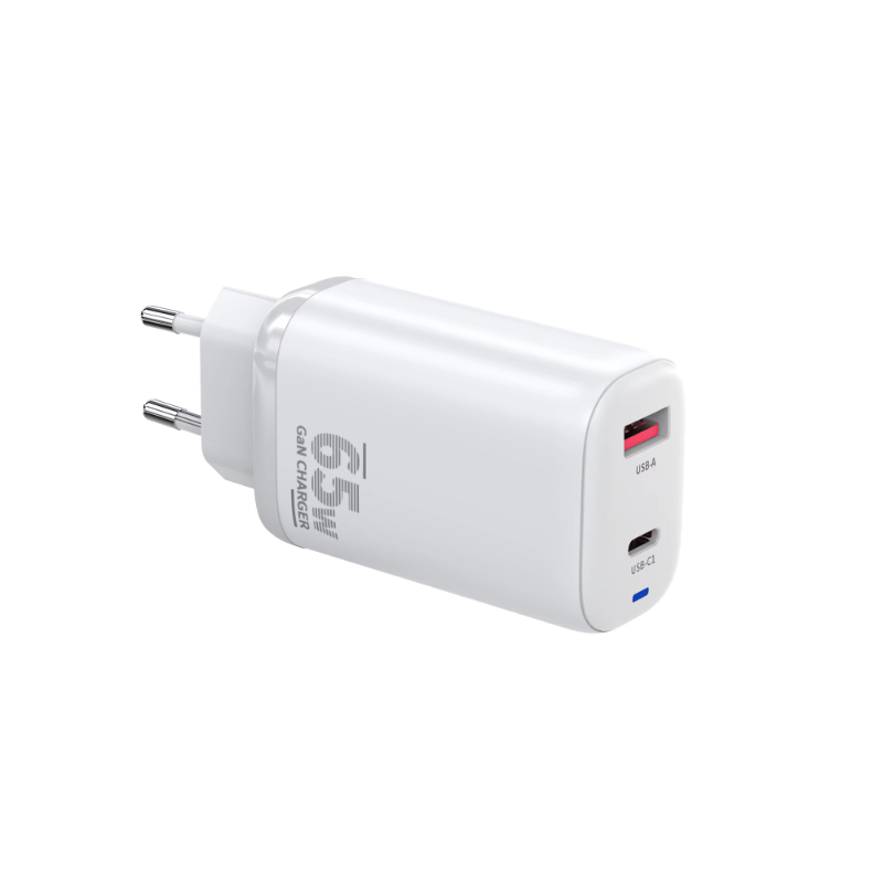 High Quality New Design original GaN 65W EU US UK Indian plug 2USB + C charger Suitable for iPhone,Tablet