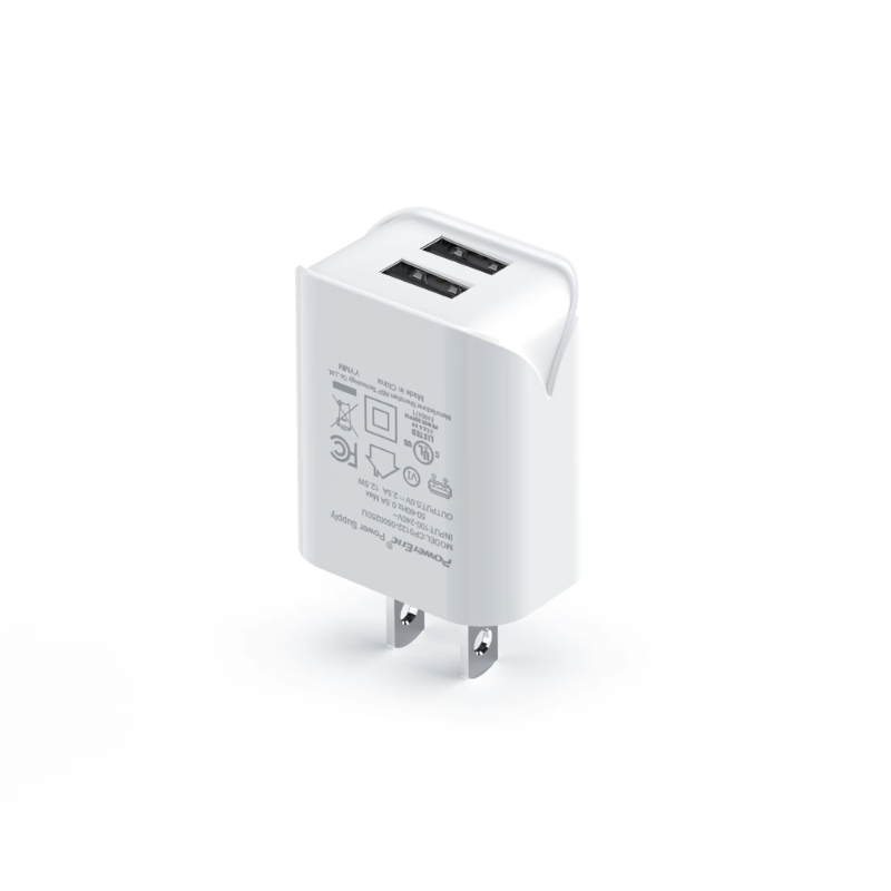 Latest Beautiful & High Quality Super Fast CP12.5W Dual USB Charger with US,UK,EU,AU Plug