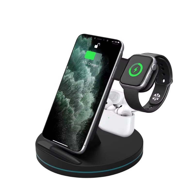 3 in 1 Wireless Charger Station for iphone 12 Wireless Charger_ Smart Watch _Airpod Wireless Charging Station
