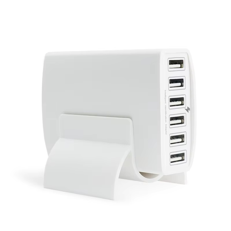 6 USB Port Family Travel Multi 60W USB Charger for Mobile Phone