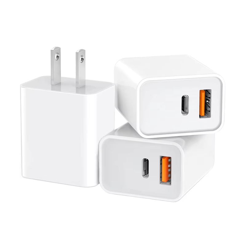 CE _CCC 33W 2 Ports USB Wall GaN Fast Charger USB-C USB-A for IPhone for iPad for Iwatch
