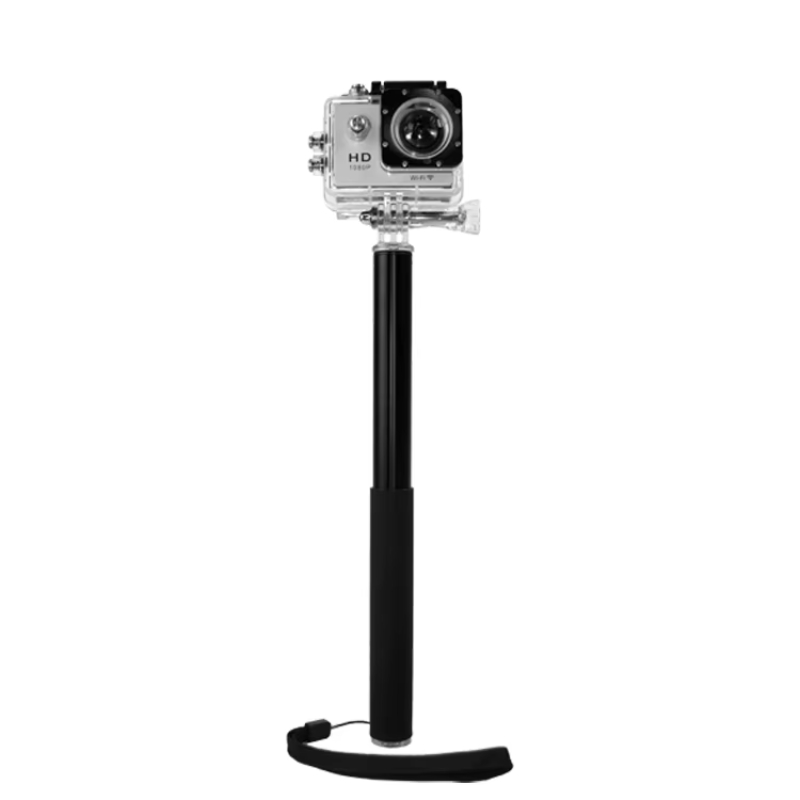 2023 OEM Portable Aluminium Alloy Extensible 150cm Selfie Stick for Action Motion Camera Gopros Hero Hero7 6 5 4 3