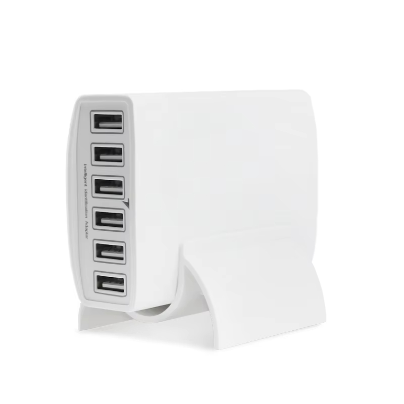 High Speed 60W 6USB Travel Adapter USB Multi Charger