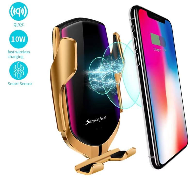 Phone Holder 10W Car Wireless Charger Charging For Iphone For Samsung 2020 New Product Factory Wholesale R1 Car Charger