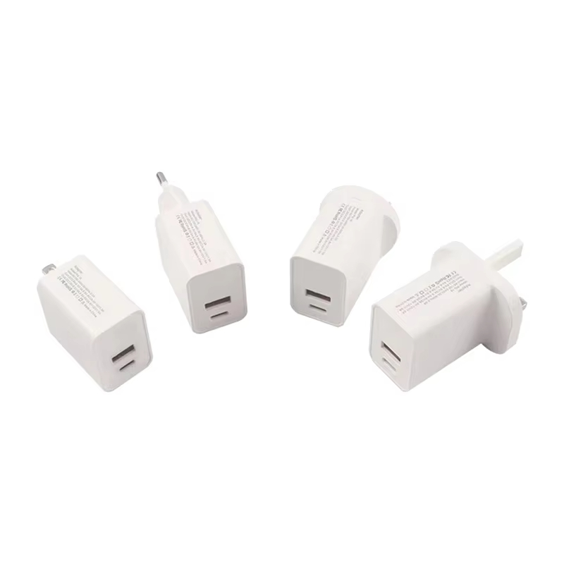 USB-C QC3.0 Wall Charger 18W Fast Charger 2 Ports PD Charger Power Delivery For iPhone 11