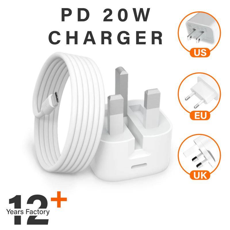 WAWEIS Pd3.0 Qc Qc3.0 20w Charger Fast Charging Pd Usb C Type C Wall Charger Adapter For Iphone 7 8 9 10 11 12 13 Pro Max