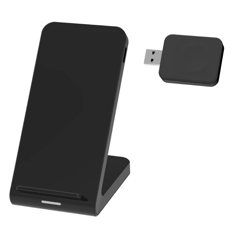 Wireless Charger 3 in 1 Fast Charging Station for iPhone Android Mobile Phone, Charger Stand for Apple Watch and AirPods