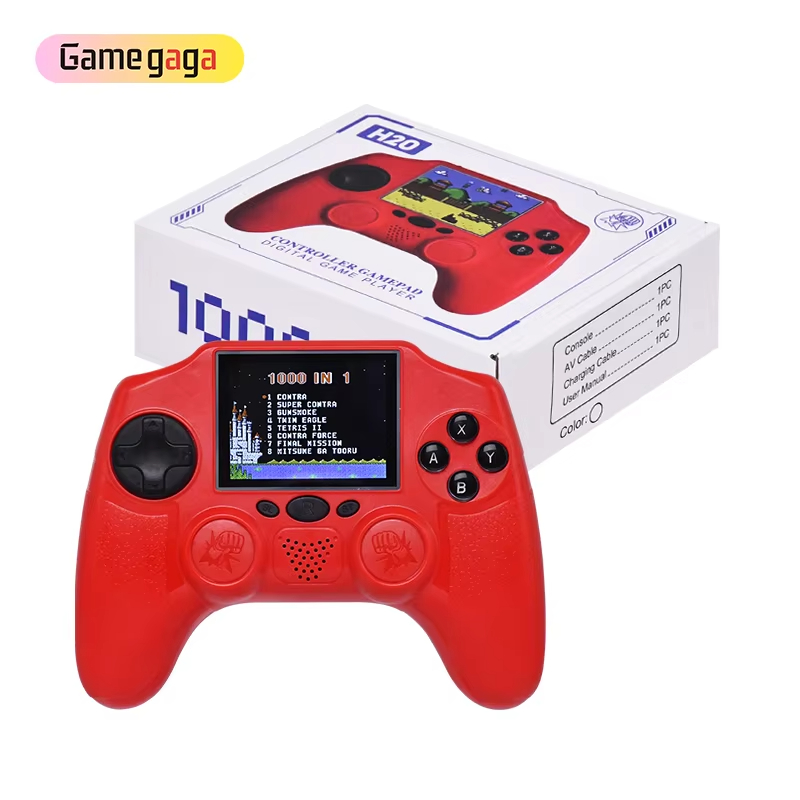 A H20 Handheld game console Retro Handheld Game Players 8-bit IPS Screen Pocket Video Games Player Wireless Controller TV