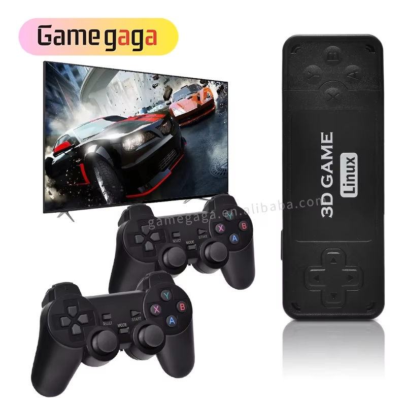 A Hot U9 Pro Game Stick 4K HD Console 64GB 10000+ Retro Video Game Console 25 Emulators