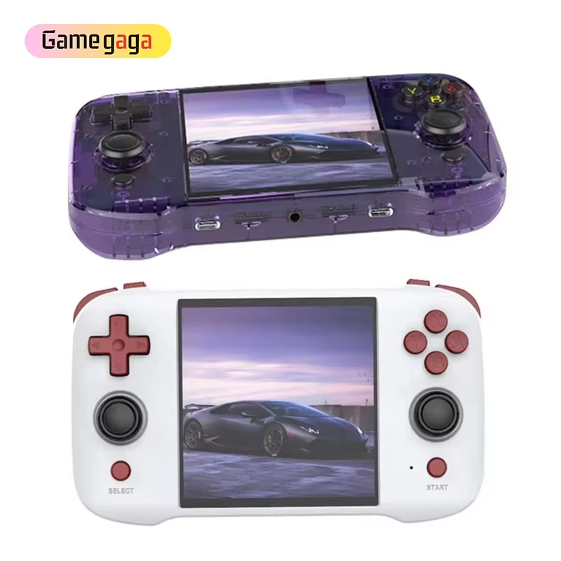 A R46S Handheld Game Console 4'' Screen Linux System Joystick Player Light WIFI D46S Video Player Console VS R36S