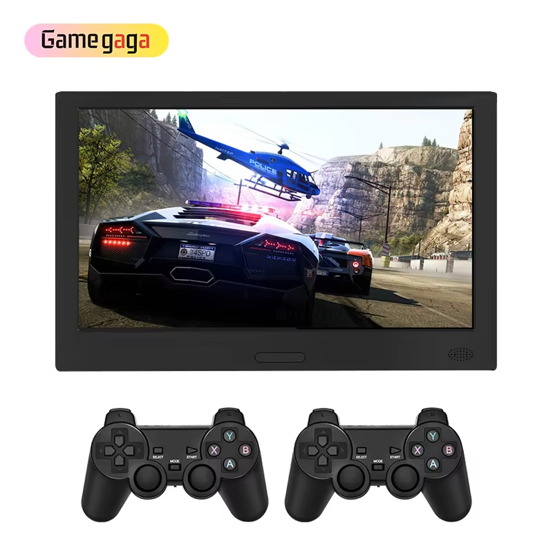 A V8 12_ Slim Portable Screen Game Machine 2000 Classic games HD 9 Major Emulators 2.4G Wireless Joystick Connection