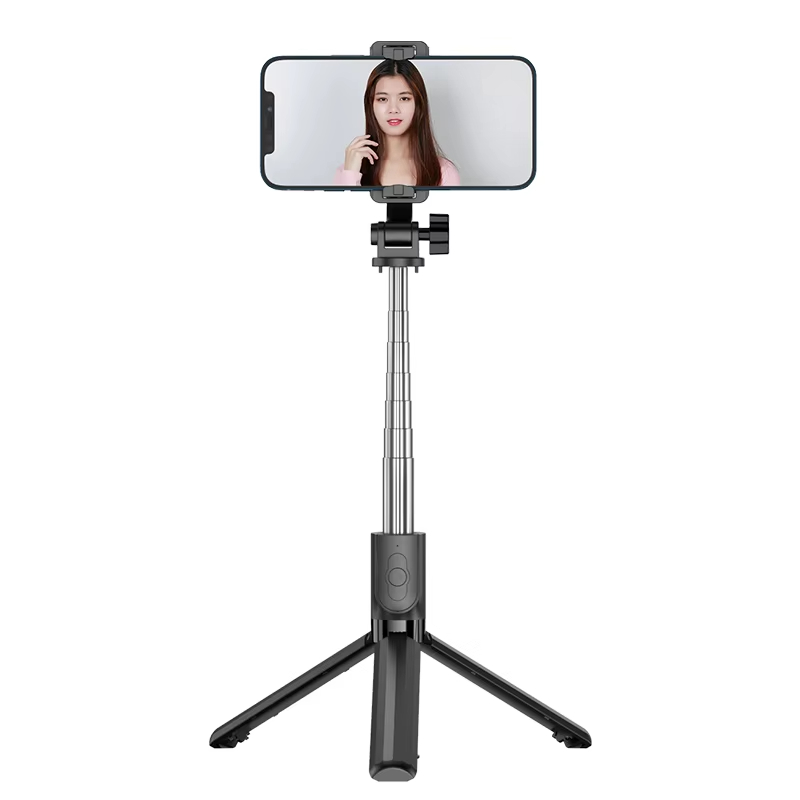 Wholesale Low Price Factory Stainless Steel Selfie Stick with Tripod Remote Foldable and Rotatable Additional Function