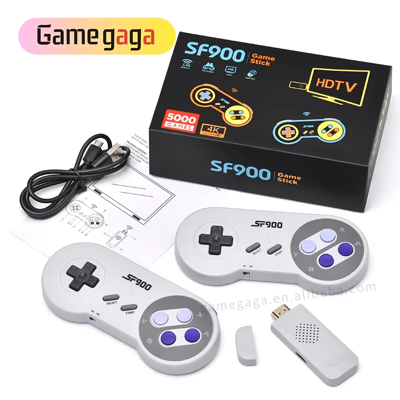 SF900 Classic retro video game console 32Bit MINI Consola HD TV video game stick consolas de juegos For Nes
