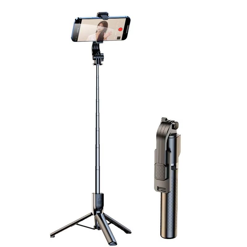 Portable Lightweight Wireless Foldable & Rotatable Monopod Remote Control Tripod Stand & Selfie Stick with Additional Functions