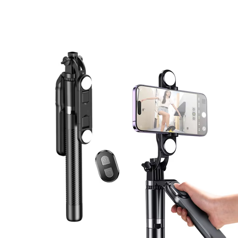 Popular Extended 180cm Portable Smart Selfie Stick with Blue-Tooth Remote Control Tripod Stand Selfie Stick