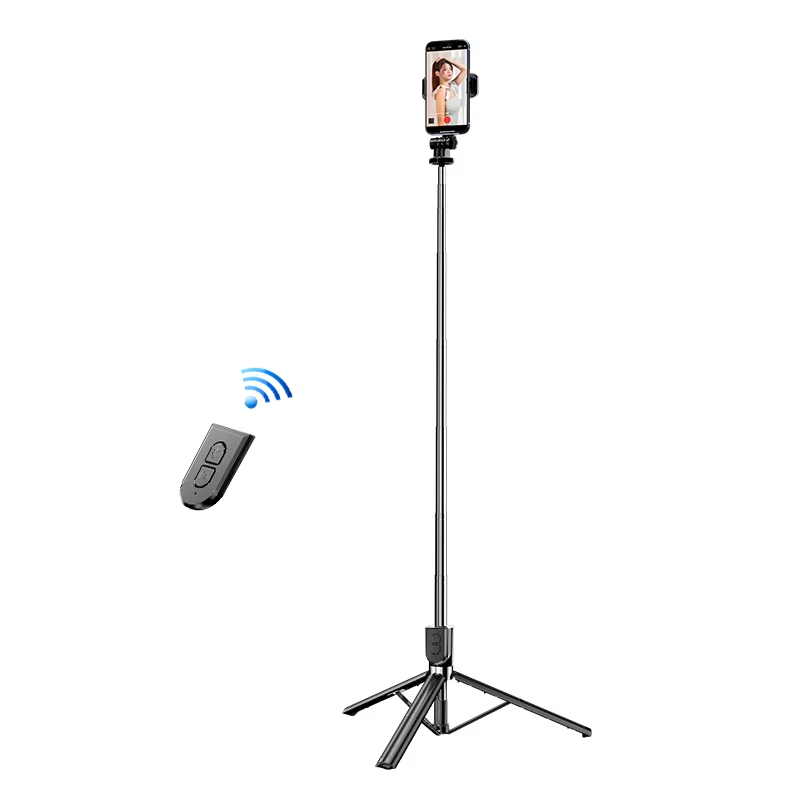 Wholesale Portable Telescopic Tripod Selfie Stick Wireless Remote Control Shutter Selfie
