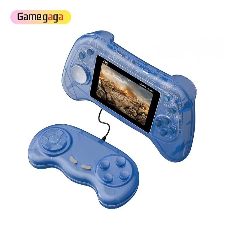 Ye Q8 Handheld Game Console 3.0 Inch Screen 800 In 1 Game Support 2 Players TV Output Classic Retro Portable Video Gaming Player