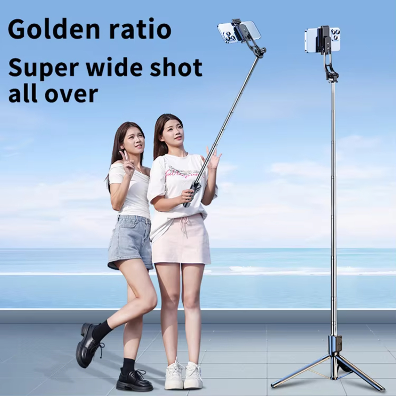 High Quality Flexible Vlogging Kit Wireless Remote Control Tripod with Light Selfie Stick