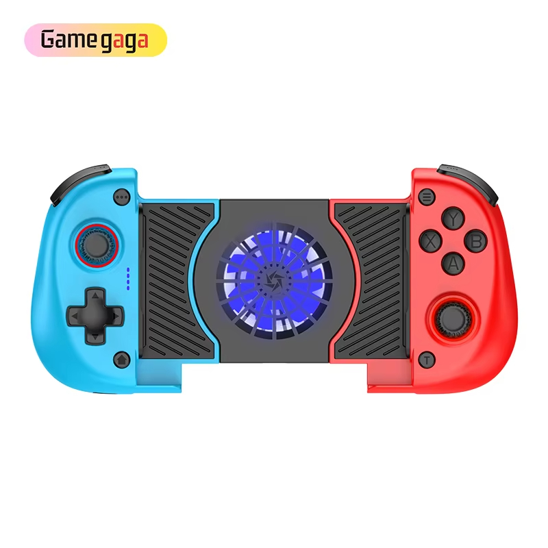 Ye X3 Stretching Game Controller 2 In 1 Cooling Fan BT Wireless Double Vibration Motors Gamepad Handle For Phone Android iOS NS