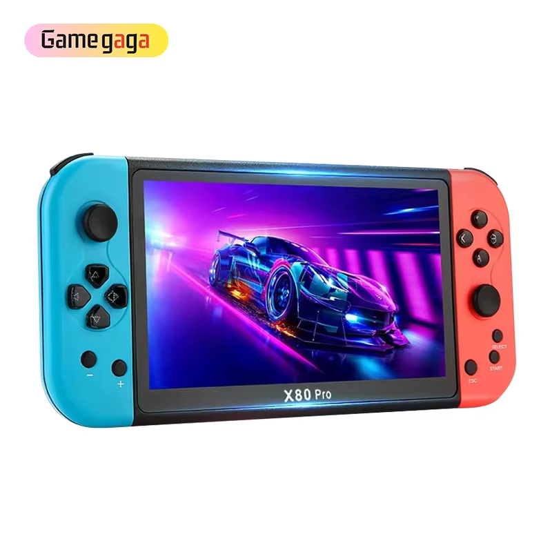 Ye X80 Pro Handheld Game Console 7 inch Screen Support TV Output Music Classic Retro Video Gaming Console For PS1_MAME