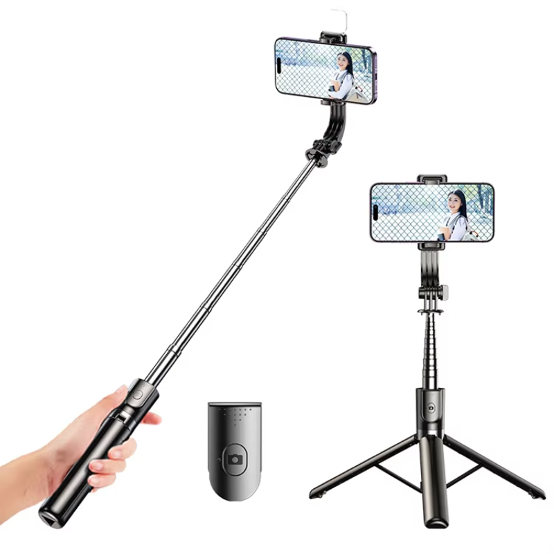 Low Price Portable Mini Smart Retractable Foldable Selfie Stick and Tripod for Phone & Camera Flexible Live Streaming Artifact