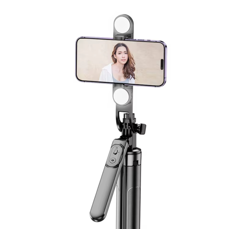 Flexible Selfie Stick Tripod Mini 360 Degree Handheld Telescopic Fill Light Selfie Stick