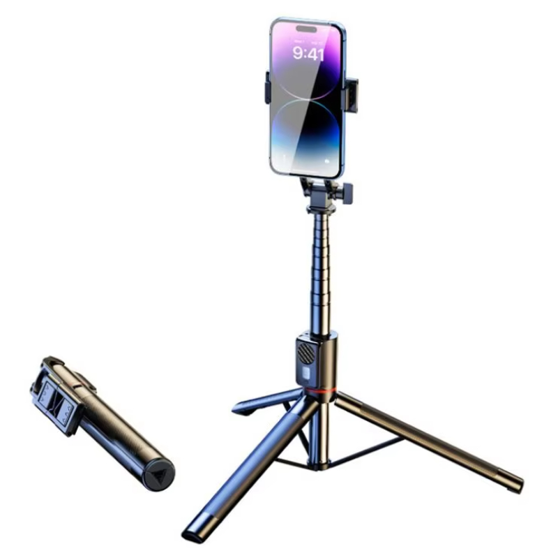 2024 Adjustable Phone Smartphone Tripod Stand With Wireless Remote 360 Rotation For Phones_Samsung_Android