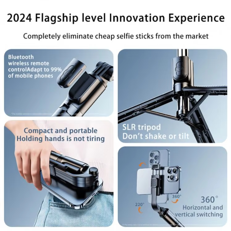 China Manufactured Expandable Selfie Stick Wireless Bluetooth Remote Control Smartphone Compatible Blue-Tooth Rotatable