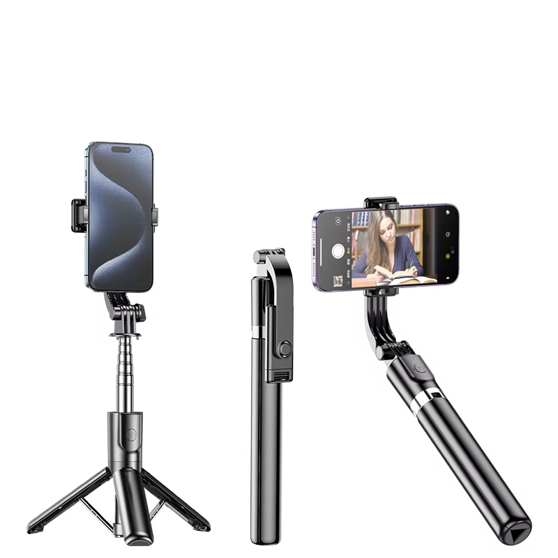 Low Price Selfie Stick Tripod with Wireless Remote Extendable 100cm Length 360 Rotating Mobile Phone Holder