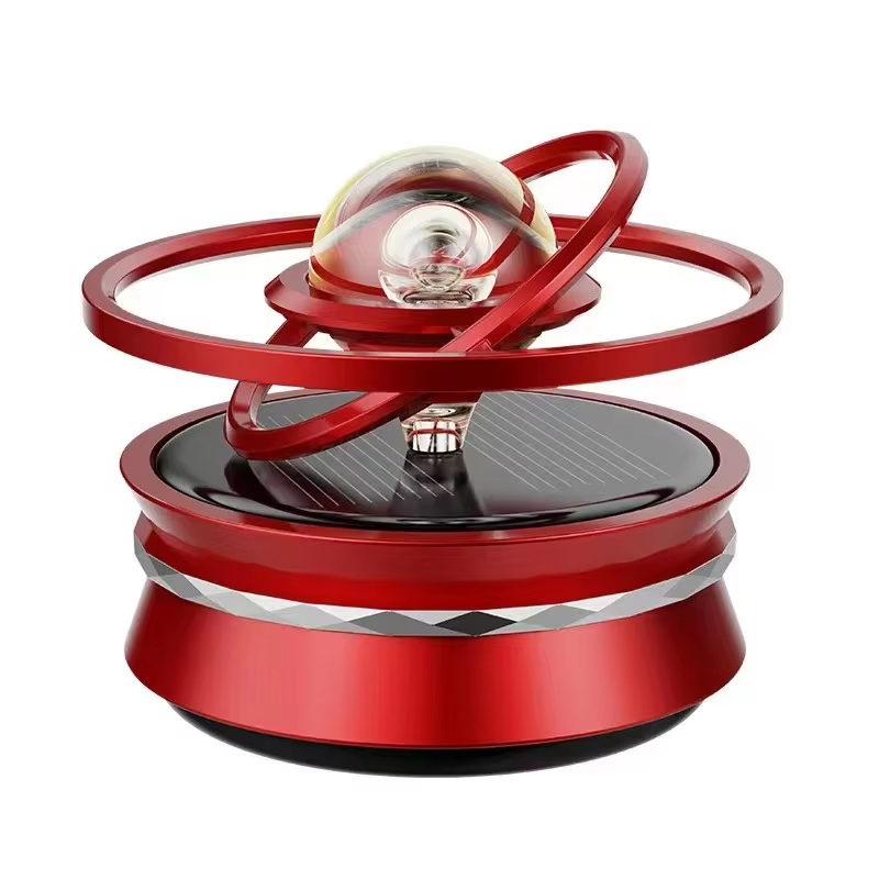 Auto Solar double-ring auto-rotating perfume aromatherapy solar double-ring Air freshener