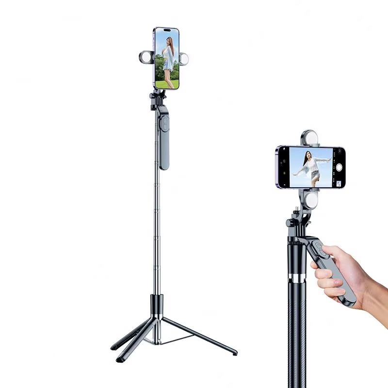 Handheld Selfie Stick with Rotatable Pan Tilt Accessory Foldable Tripod for Live Streaming and Shooting New Release